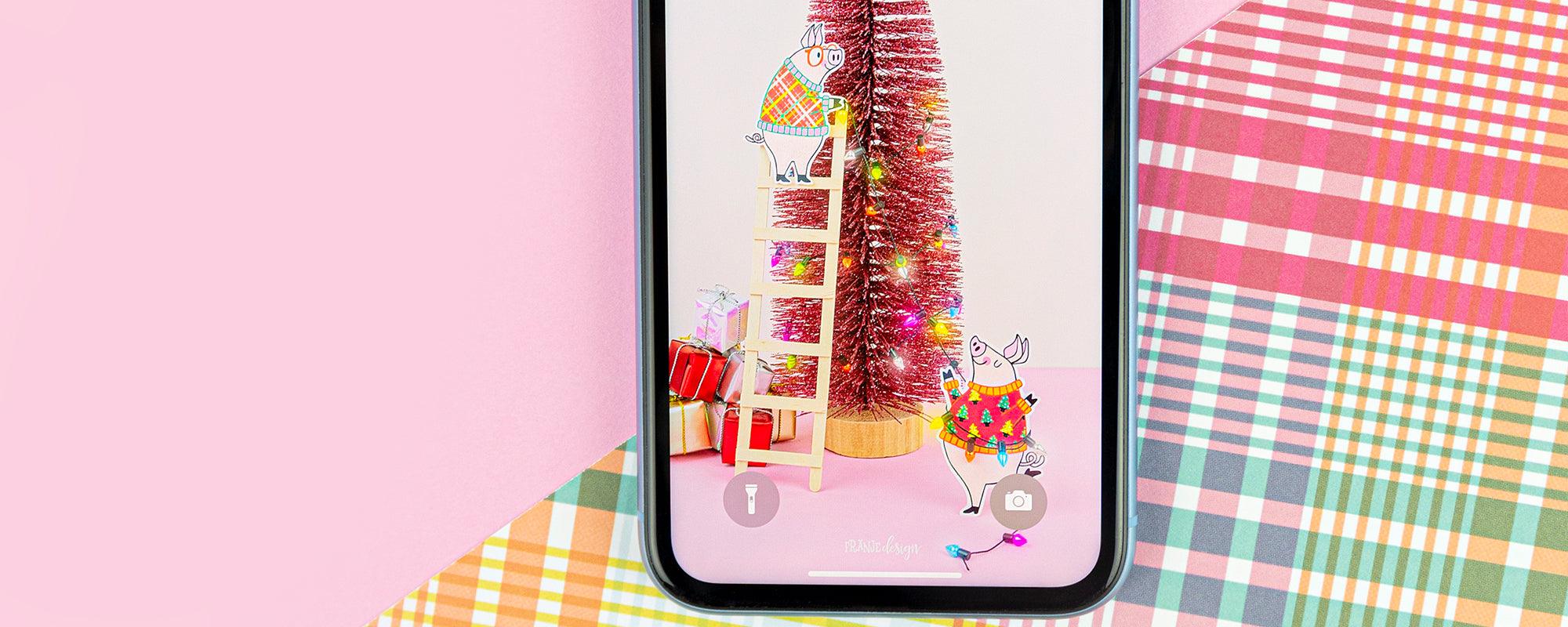 Maak je smartphone happy met de free kerst goodie van Franje Design!