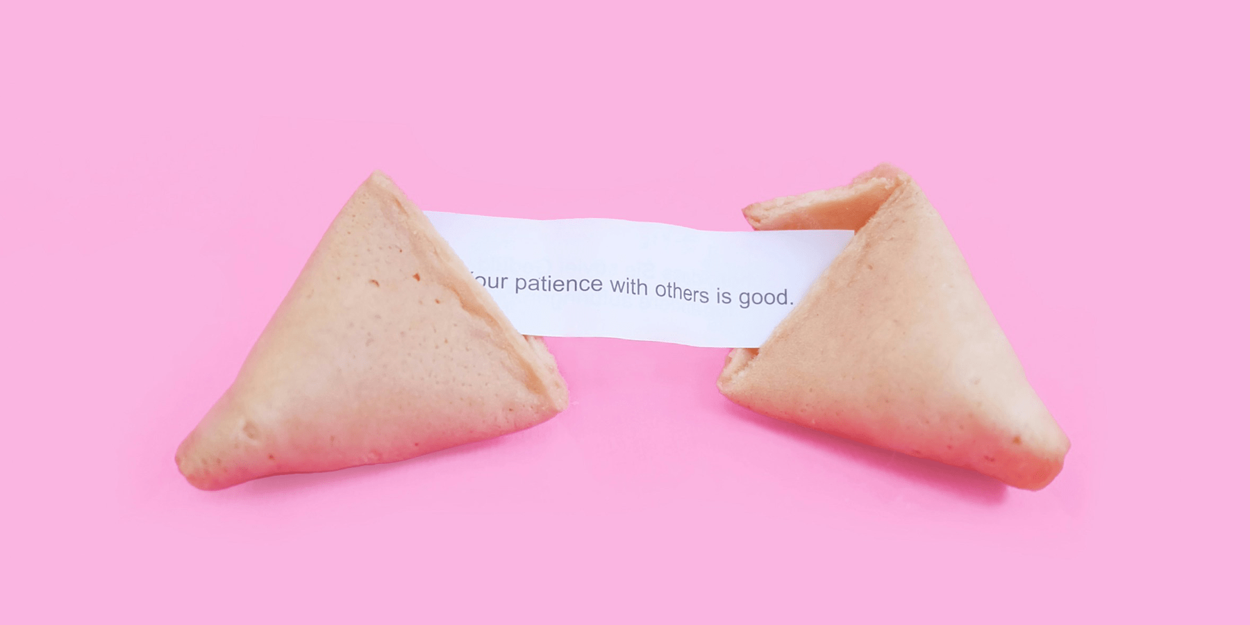 Gelukssymbool: fortune cookie - geluk zit in een klein koekje - Happlify