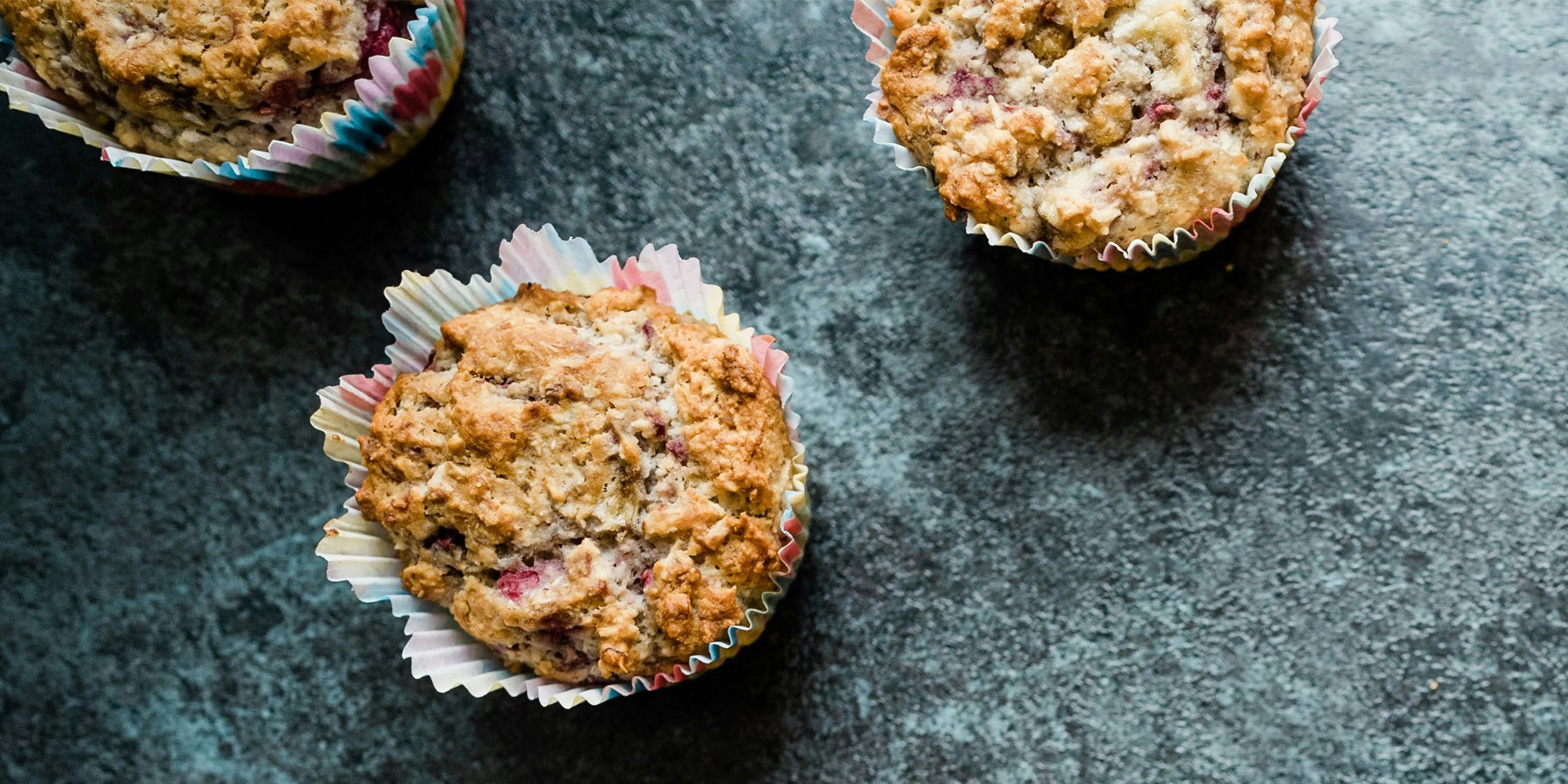 Gezonde havermoutmuffins met frambozen en kokos, goedemorgen! - Happlify